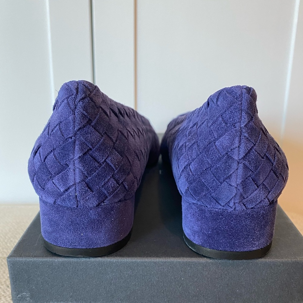 NWB Purple Basket Weave Suede Madeleine Heels Size 9.5 - Picture 3 of 8
